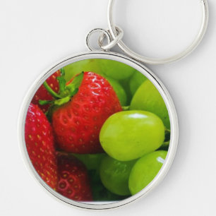 Gesunde Fruchtsalat-Schicksals-Geschenke Schlüsselanhänger