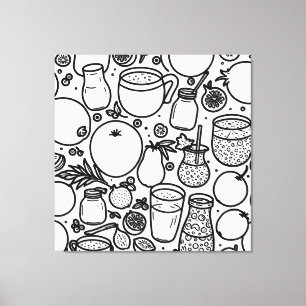 Gesunde Getränke Print Novelty: Wall Art Leinwanddruck