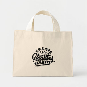 gesunde Gewohnheiten motivierend Design schaffen Mini Stoffbeutel