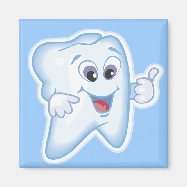 Gesunde Happy Tooth Magnet (Vorne)