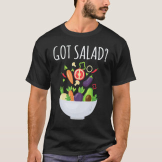 Gesunde Mahlzeiten Bekamen Salat Schüssel Frische T-Shirt