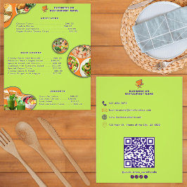 Gesunde Speisekarte und Veganes Restaurant mit Pre Flyer