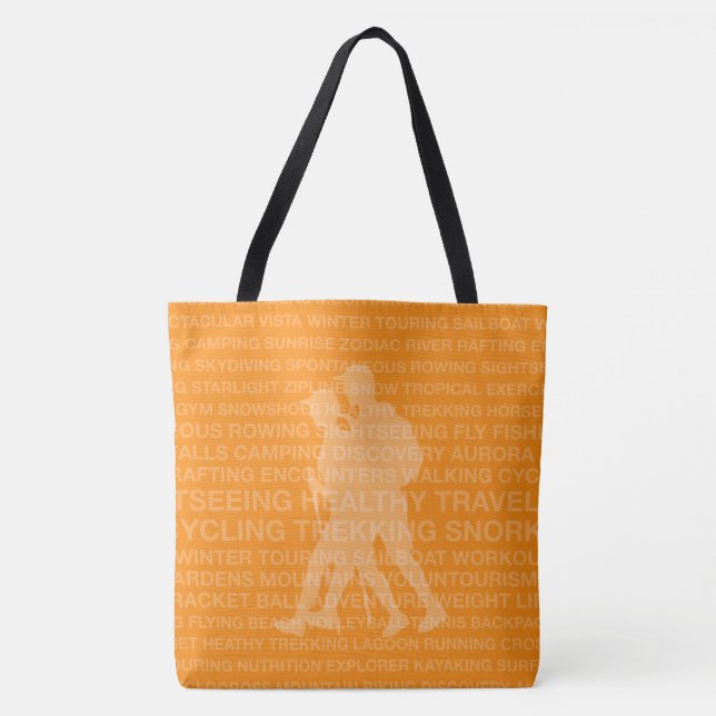 Gesunde Trekking Mandarine Beach Bag Tasche (Vorderseite)