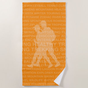 Gesunde Trekking-Mandarine Strandtuch