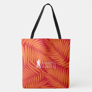Gesunde Trekking Tropical Palms Orange Beach Bag Tasche
