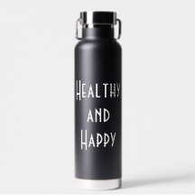 Gesunde und glückliche 32oz Wasserflasche