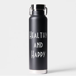Gesunde und glückliche 32oz Wasserflasche Trinkflasche