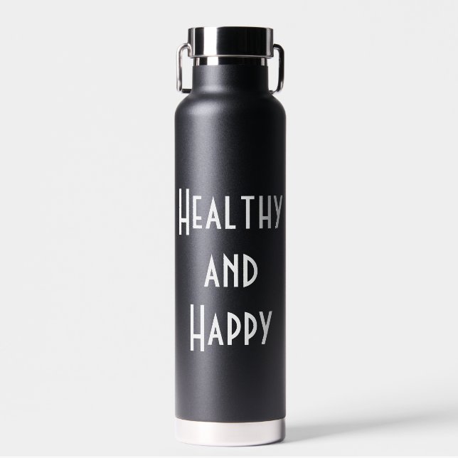 Gesunde und glückliche 32oz Wasserflasche Trinkflasche (Vorne)