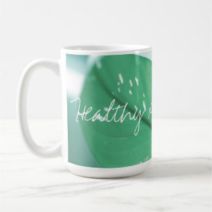 Gesunde und natürliche grüne Blätter Tasse
