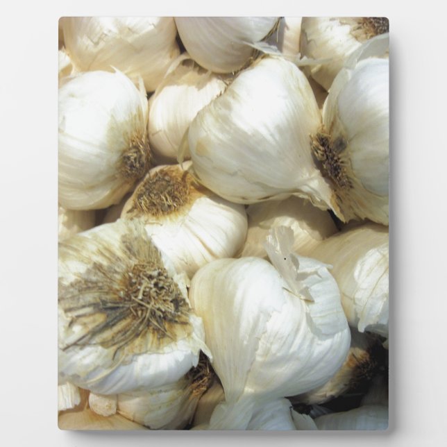 Gesunder Knoblauch Fotoplatte (Vorderseite)