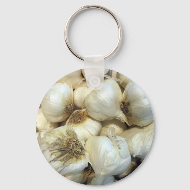 Gesunder Knoblauch Schlüsselanhänger (Vorderseite)