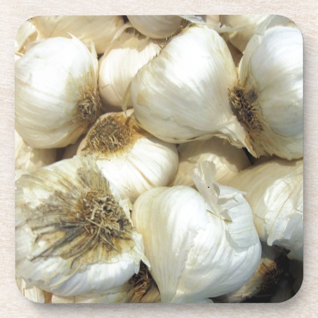 Gesunder Knoblauch Untersetzer (Vorderseite)