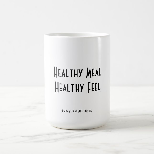 Gesundes Essen Kaffeetasse (Mittel)