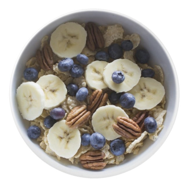 Gesundes Frühstück Bowl Fruit & Nuts Keramikknauf (Vorderseite)