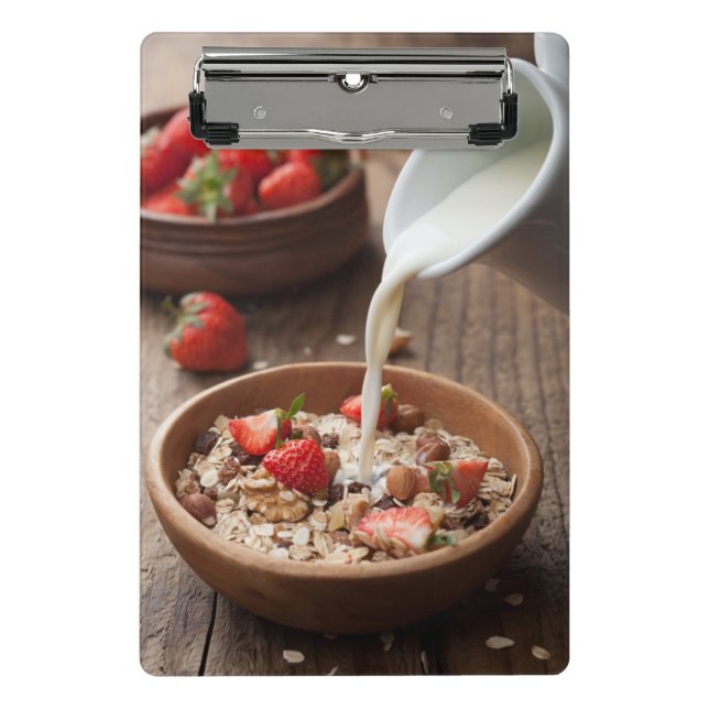 Gesundes Frühstück Mini Klemmbrett (Vorderseite)