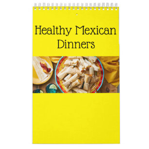 Gesundes mexikanisches Abendessen Kalender