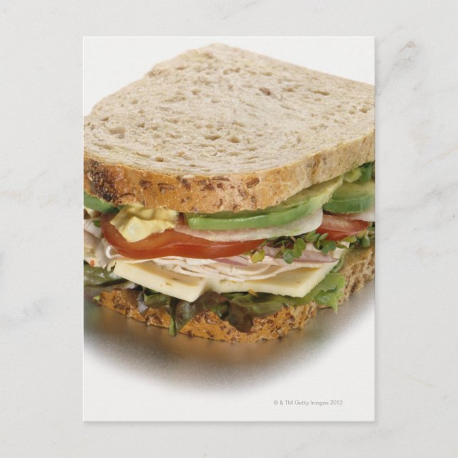 Gesundes Sandwich Postkarte (Vorderseite)