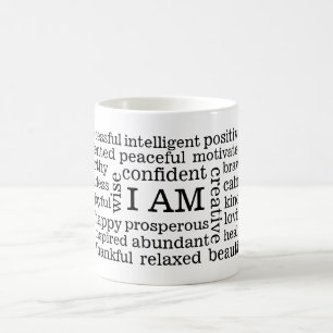 Gesundes Selbstbild-positive Bestätigungen BIN IC Kaffeetasse