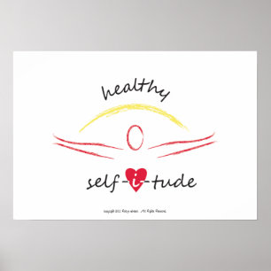 Gesundes Selfitude Plakat