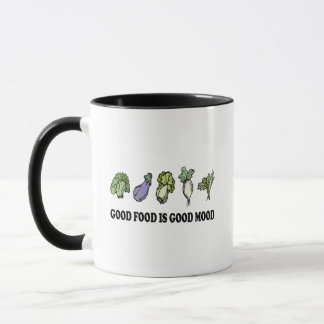 Gesundes Sprichwort gutes Essen ist gute Laune ges Tasse