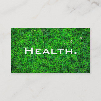 Gesundheit Beruflich- Personal Trainer- Natur Visitenkarte