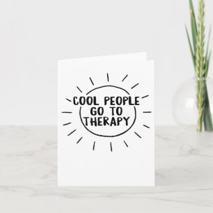 Gesundheit Cool People Gehen Zur Therapie Bewussts Karte