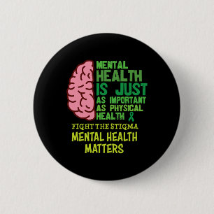 Gesundheit ist genauso wichtig wie psychische Pro Button