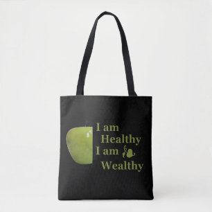 Gesundheit ist Wohlstand motivierend positive Zita Tasche