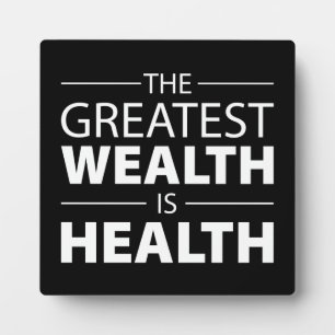 Gesundheit ist Wohlstand, Training Fitness Inspira Fotoplatte