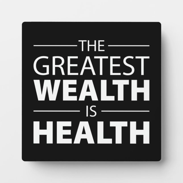 Gesundheit ist Wohlstand, Training Fitness Inspira Fotoplatte (Vorderseite)