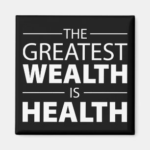 Gesundheit ist Wohlstand, Workout Gym Inspiration Magnet