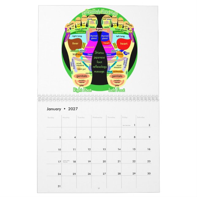 Gesundheit Japaner Kalender (Jan 2027)