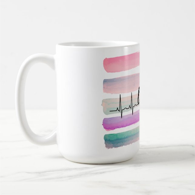 Gesundheit, Leben, Lachen Kaffeetasse (Links)