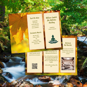 Gesundheit Natur Ganzheitliches Goldenes Blätter P Flyer