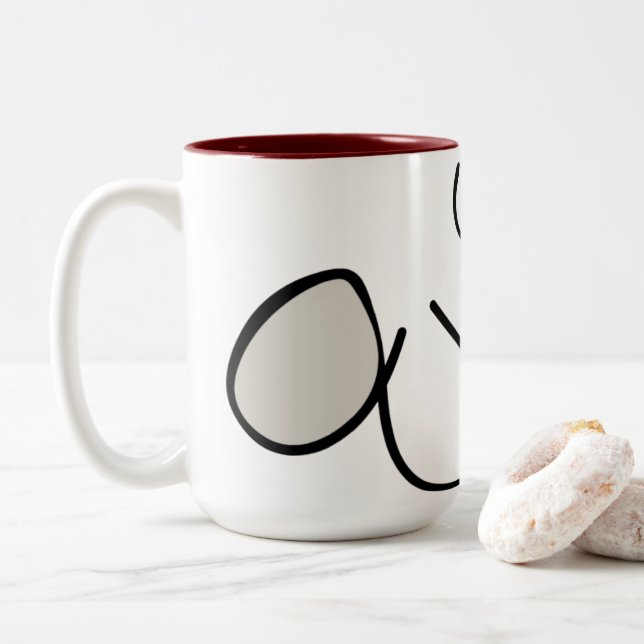 Gesundheit "Sa77a" zwei-tonte Tasse (Mit Donut)