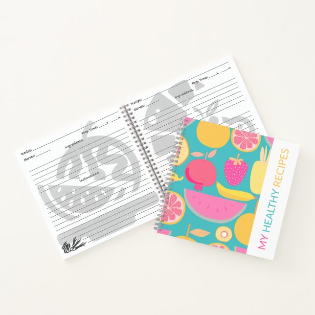 GESUNDHEITLICHES REZIPE-BUCH NOTIZBUCH (Innenseite)