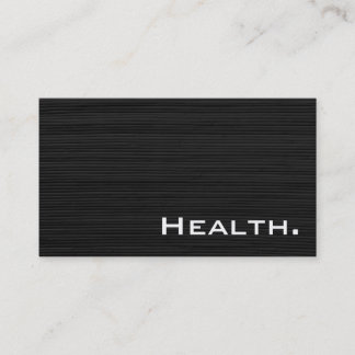 Gesundheits-Beruflich-Modernes Schwarzes No.3 Visitenkarte