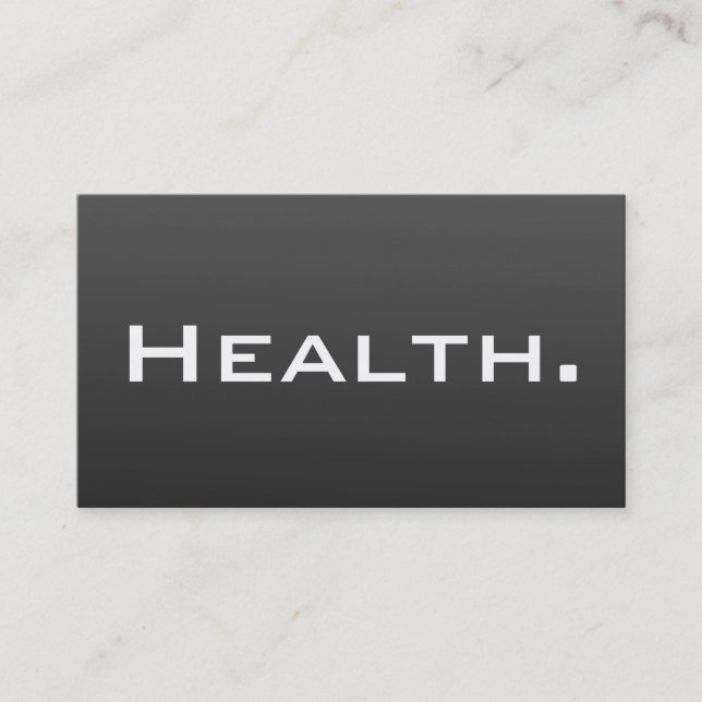 Gesundheits-berufliche Geschäfts-Karte modern Visitenkarte (Vorderseite)