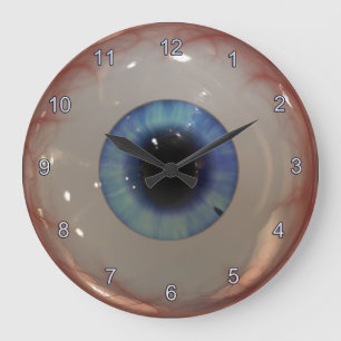 Gesundheits-berufliche gespenstische Spaß-blaues Große Wanduhr