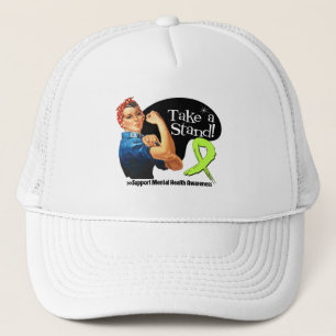Gesundheits-Bewusstsein nehmen einen Stand Truckerkappe