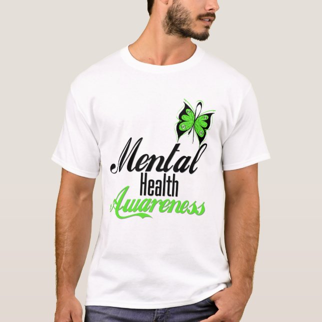 Gesundheits-Bewusstseins-Schmetterling T-Shirt (Vorderseite)