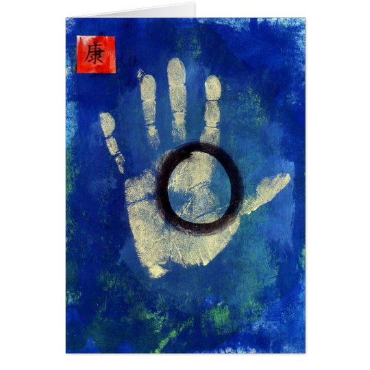 Gesundheits-Handdruck Karte