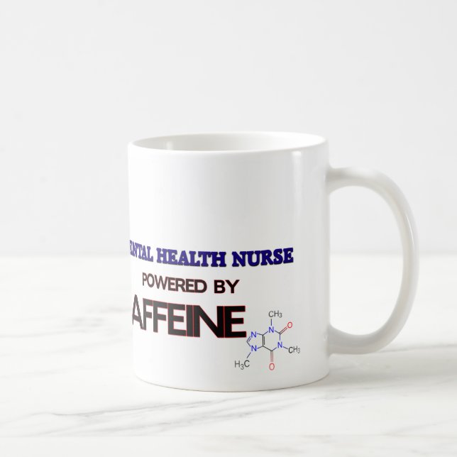 Gesundheits-Krankenschwester angetrieben durch Kaffeetasse (Rechts)