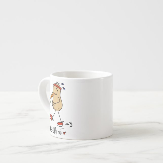Gesundheits-Nuss-T - Shirts und Geschenke Espressotasse (Vorderseite Links)