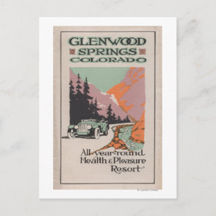 Gesundheits-Resort-Plakat # 1 Postkarte