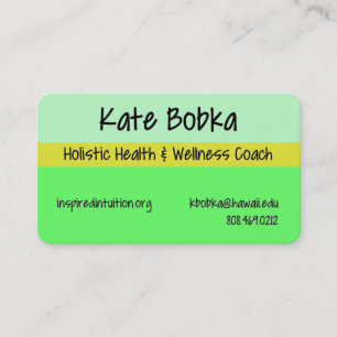 Gesundheits-Trainer-Visitenkarte Visitenkarte