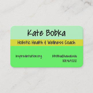 Gesundheits-Trainer-Visitenkarte Visitenkarte