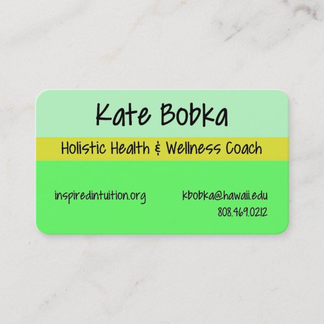 Gesundheits-Trainer-Visitenkarte Visitenkarte (Vorderseite)