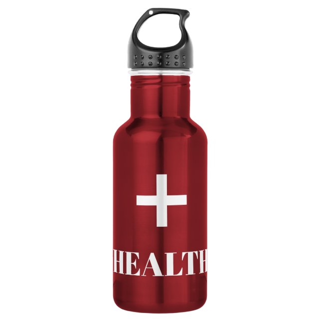 Gesundheits-Trank Edelstahlflasche (Vorderseite)