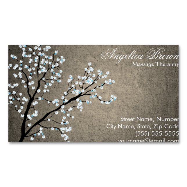 Gesundheits-u. Wellness-magnetische Visitenkarte Magnetische Visitenkarte (Vorderseite)